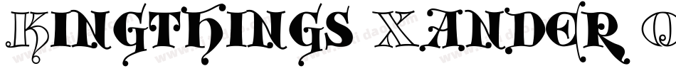 Kingthings Xander Outline字体转换